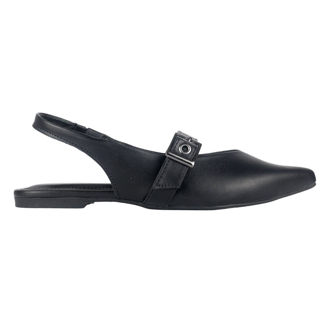 Compre Sapatilha Via Uno Traseira Aberta Bico Fino Preto Full Raise