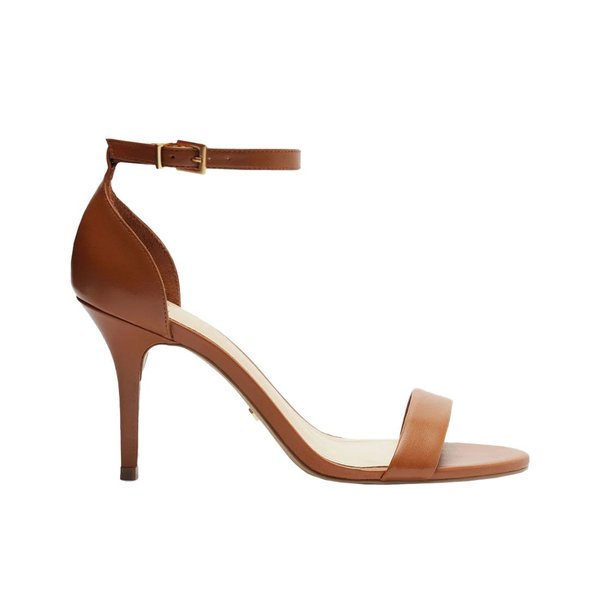 Sandália Arezzo Salto Médio Fino Isabelli Marrom