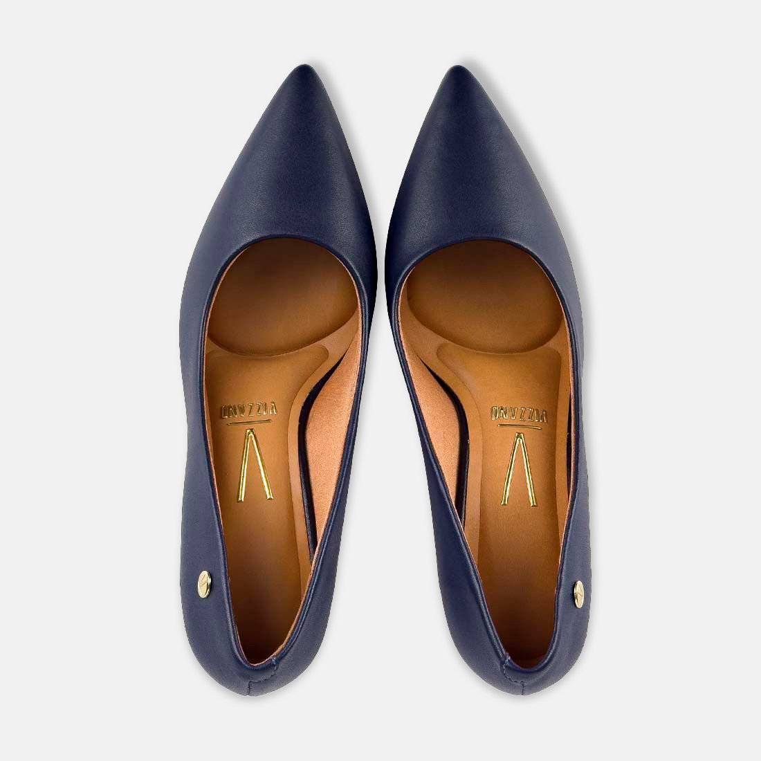 23 sapato scarpin vizzano bico fino salto medio pelica