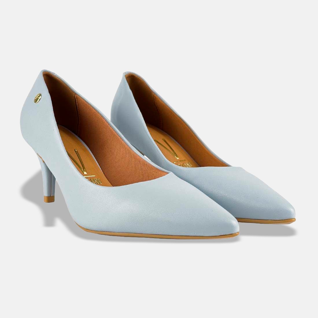 33 sapato scarpin vizzano bico fino salto medio pelica