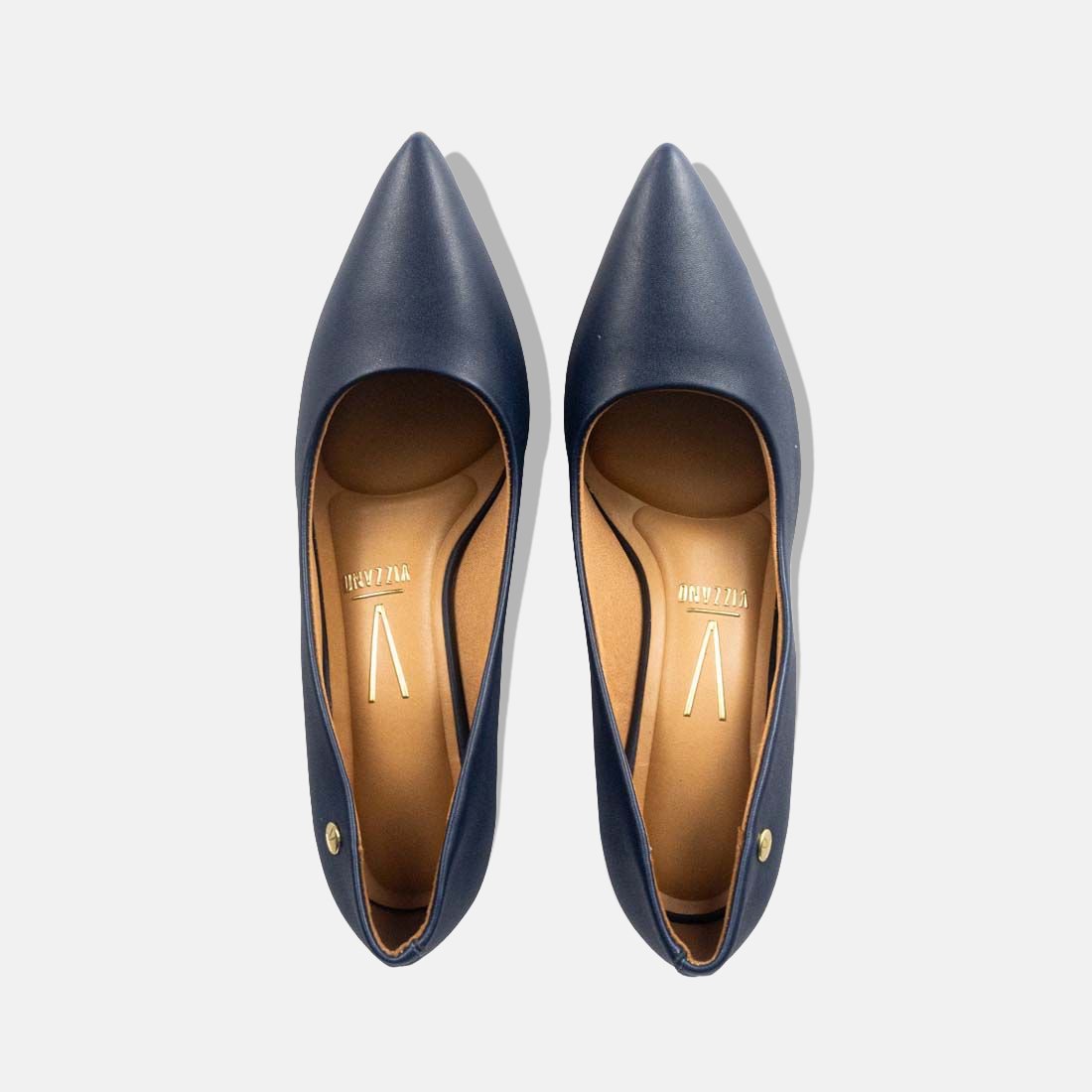 39 sapato scarpin vizzano bico fino salto medio pelica