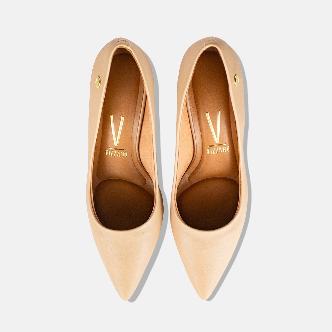 44 sapato scarpin vizzano bico fino salto medio pelica