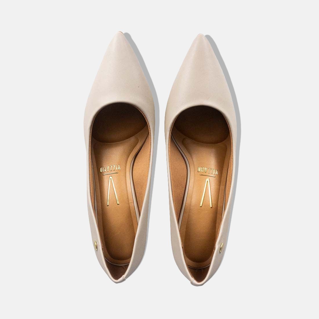 51 sapato scarpin vizzano bico fino salto medio pelica