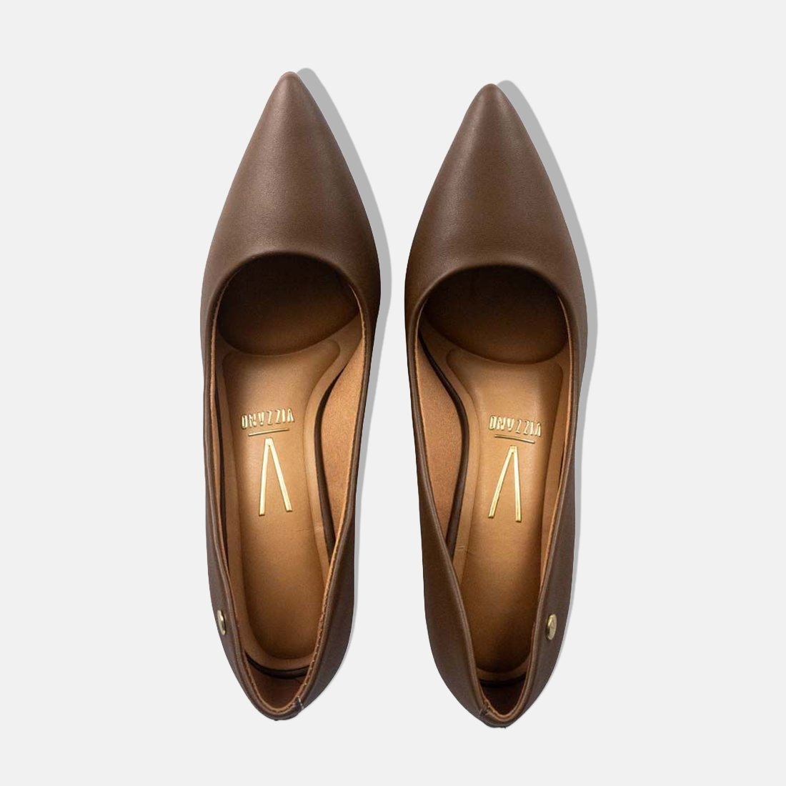 58 sapato scarpin vizzano bico fino salto medio pelica