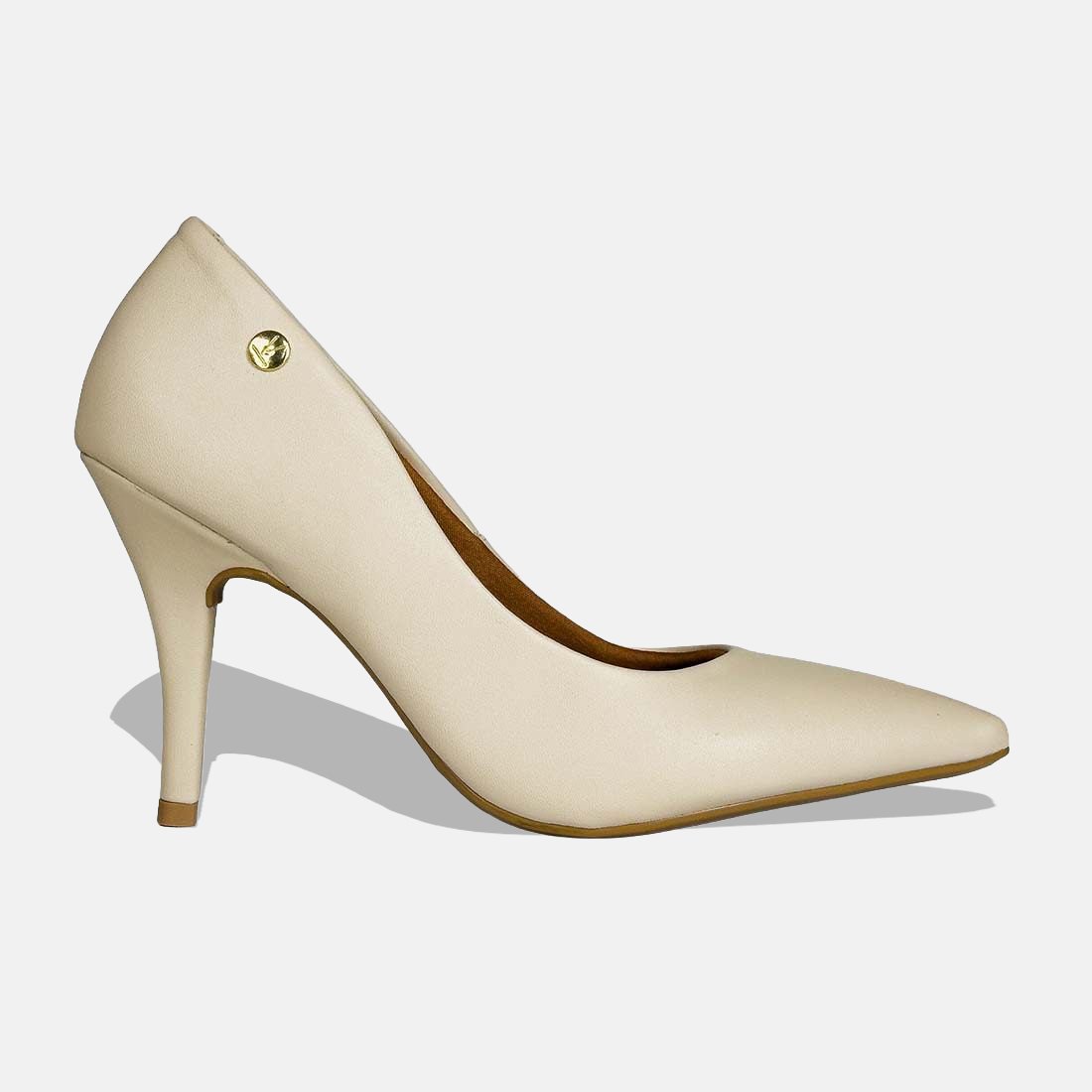 09 sapato scarpin vizzano bico fino salto alto pelica