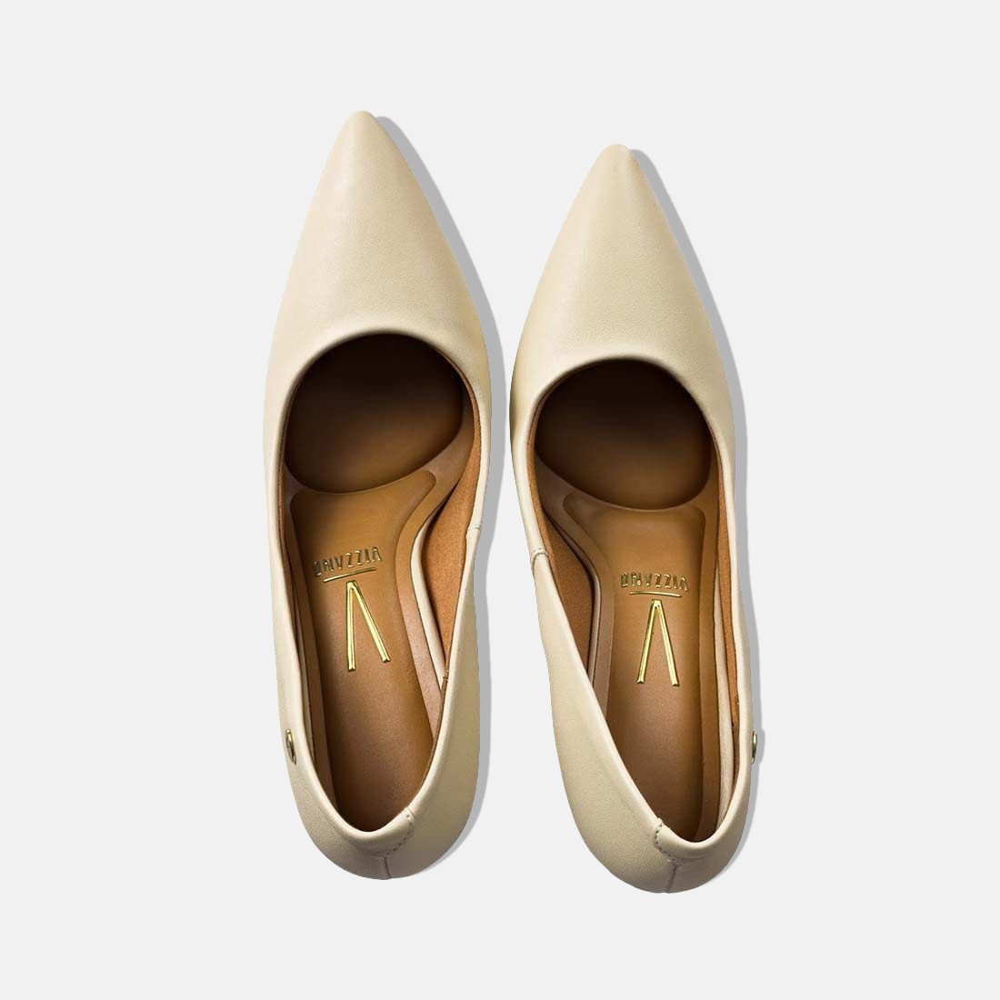 12 sapato scarpin vizzano bico fino salto alto pelica