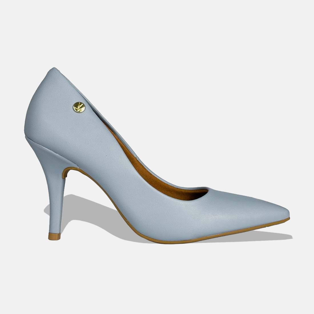 15 sapato scarpin vizzano bico fino salto alto pelica