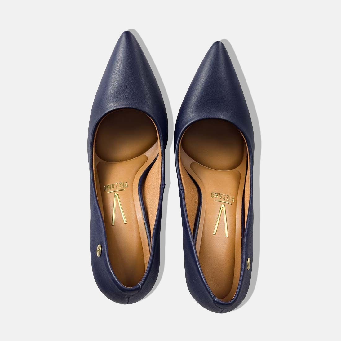 24 sapato scarpin vizzano bico fino salto alto pelica