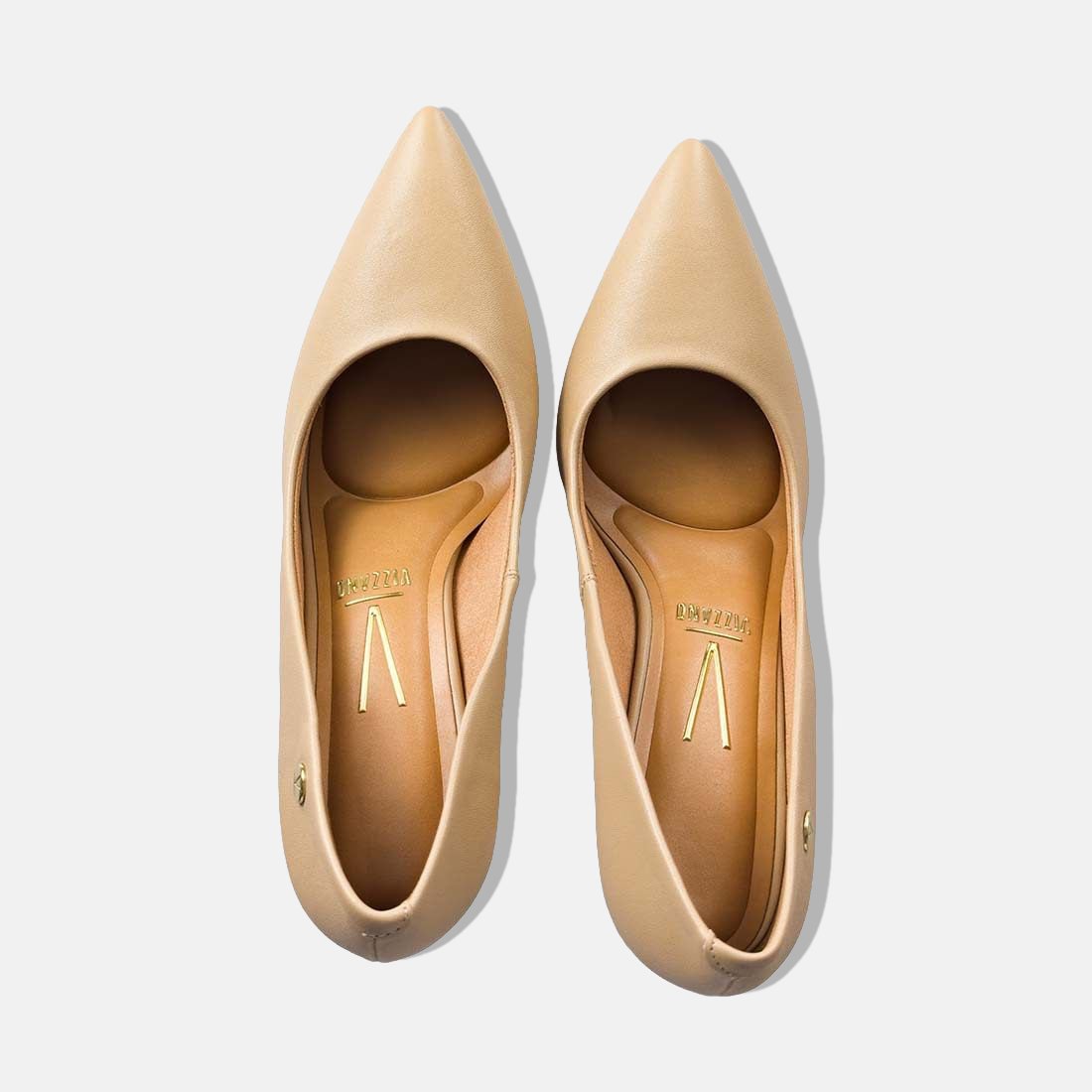 30 sapato scarpin vizzano bico fino salto alto pelica