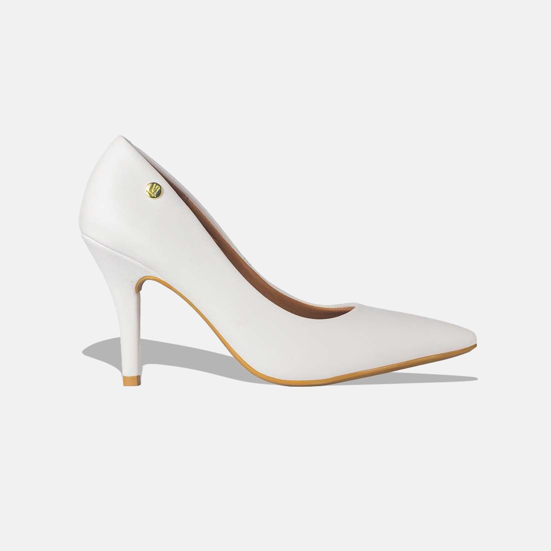 33 sapato scarpin vizzano bico fino salto alto pelica