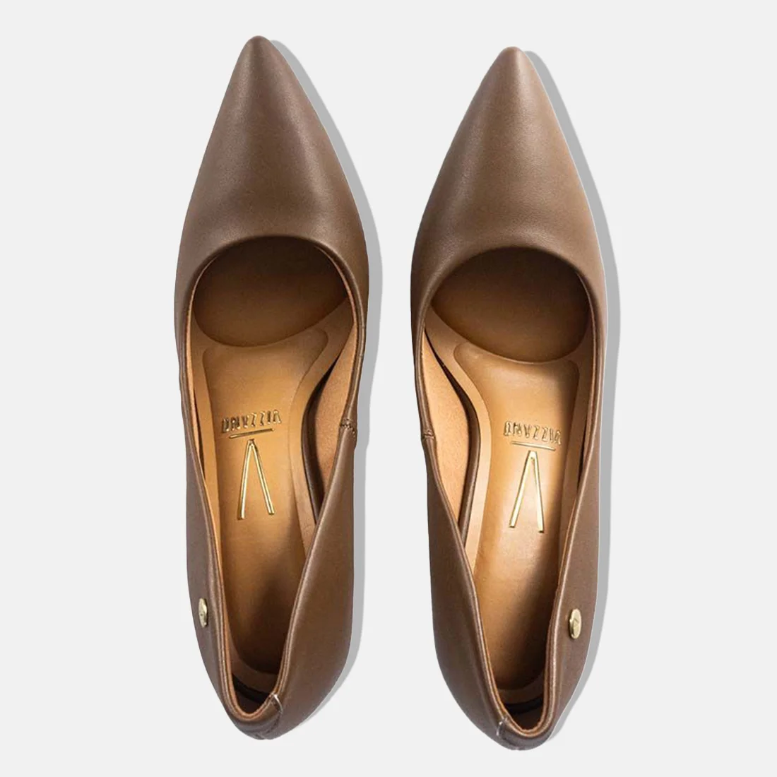 44 sapato scarpin vizzano bico fino salto alto pelica