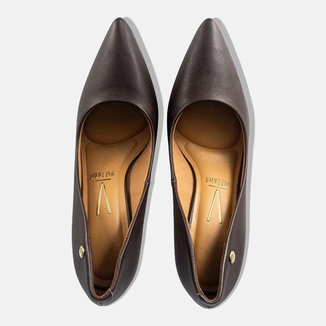 51 sapato scarpin vizzano bico fino salto alto pelica