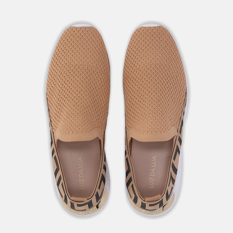 Tênis Space Luz da Lua Knit Gorgurão Bege - 58650400
