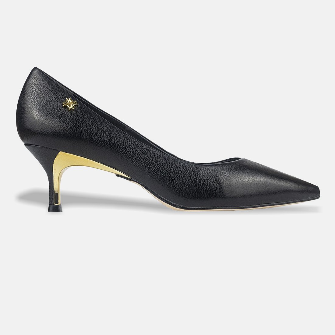 22 sapato scarpin luz da lua bico fino saara com salto fino detalhe dourado 58060700 bege 34