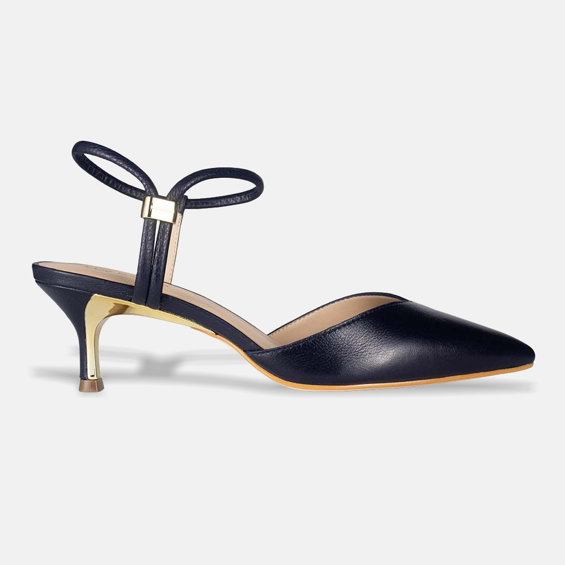 01 sapato scarpin luz da lua slingback salto baixo 58060001 azul 37