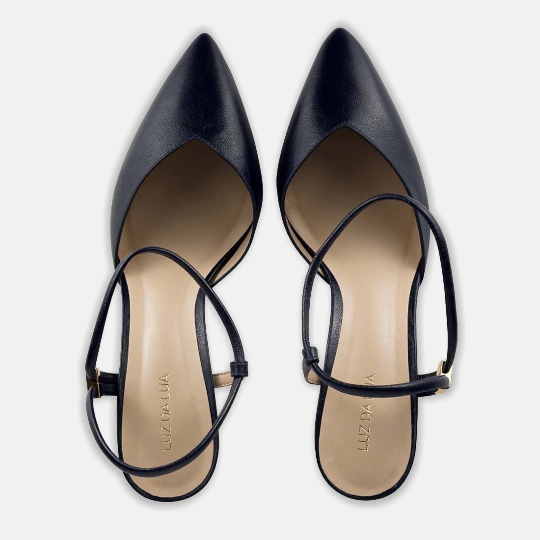 14 sapato scarpin luz da lua slingback salto baixo 58060001 azul 37