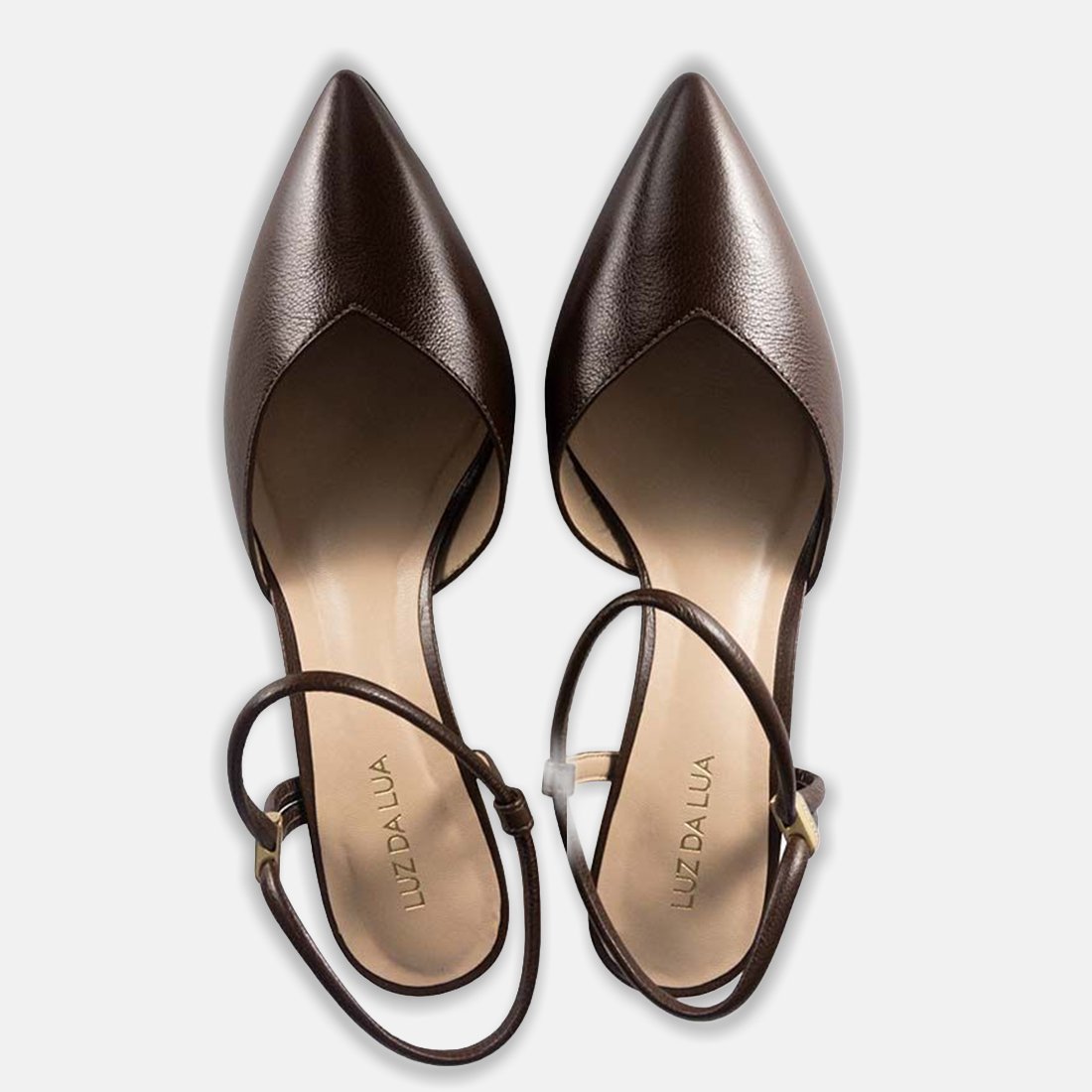 41 sapato scarpin luz da lua slingback salto baixo 58060001 azul 37