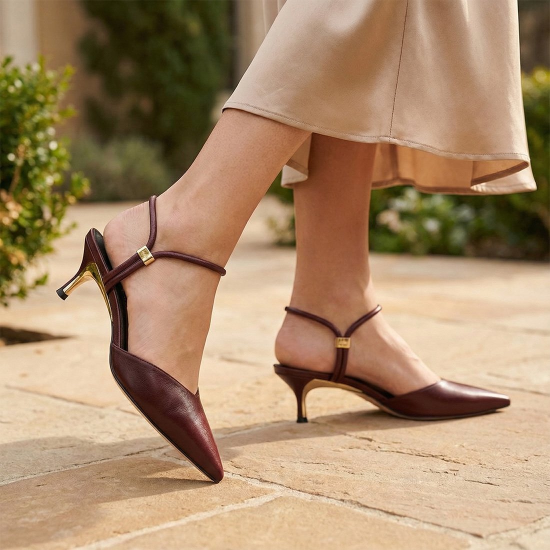 63 sapato scarpin luz da lua slingback salto baixo 58060001 azul 37