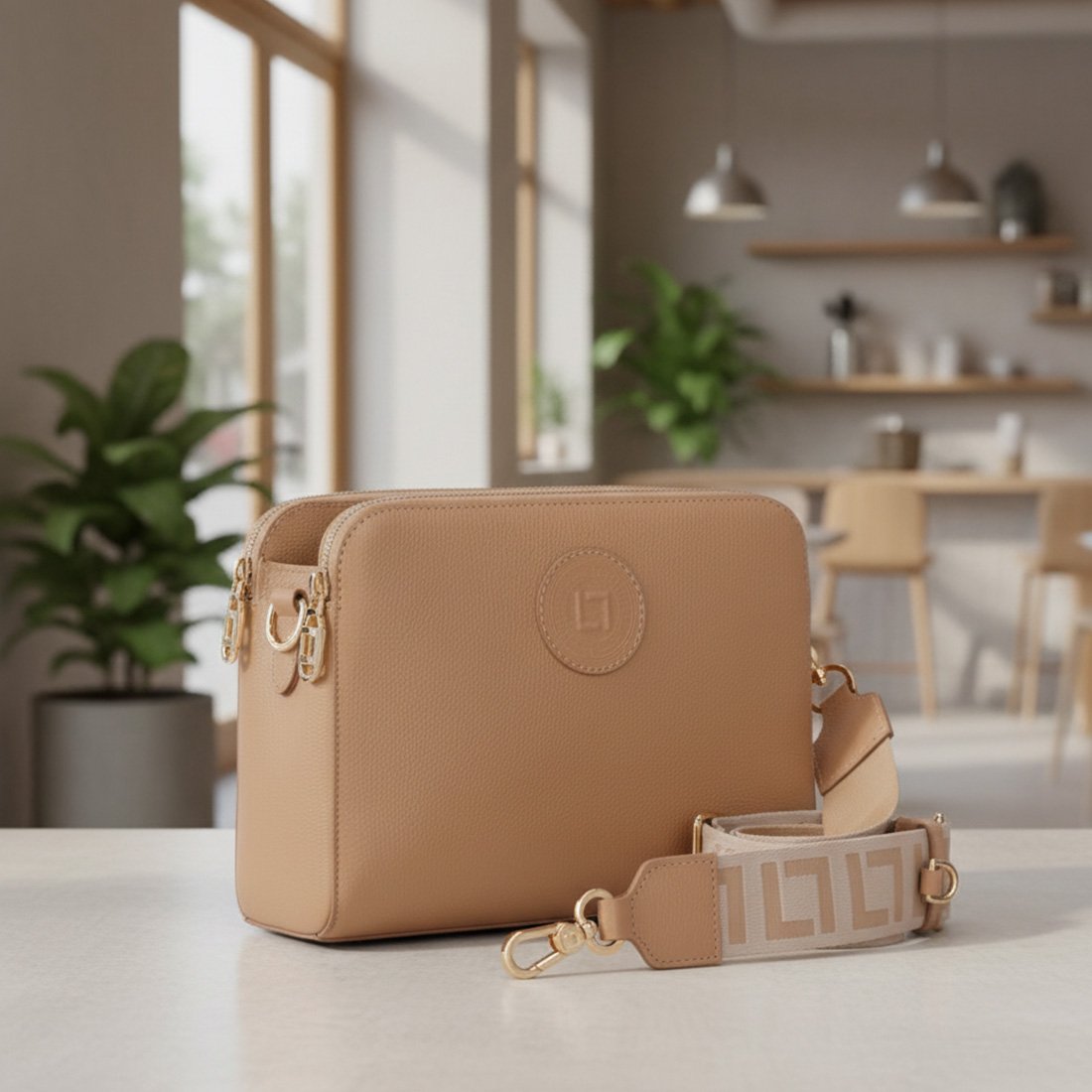 06 bolsa luz da lua bella tiracolo media 10006111 bege unico