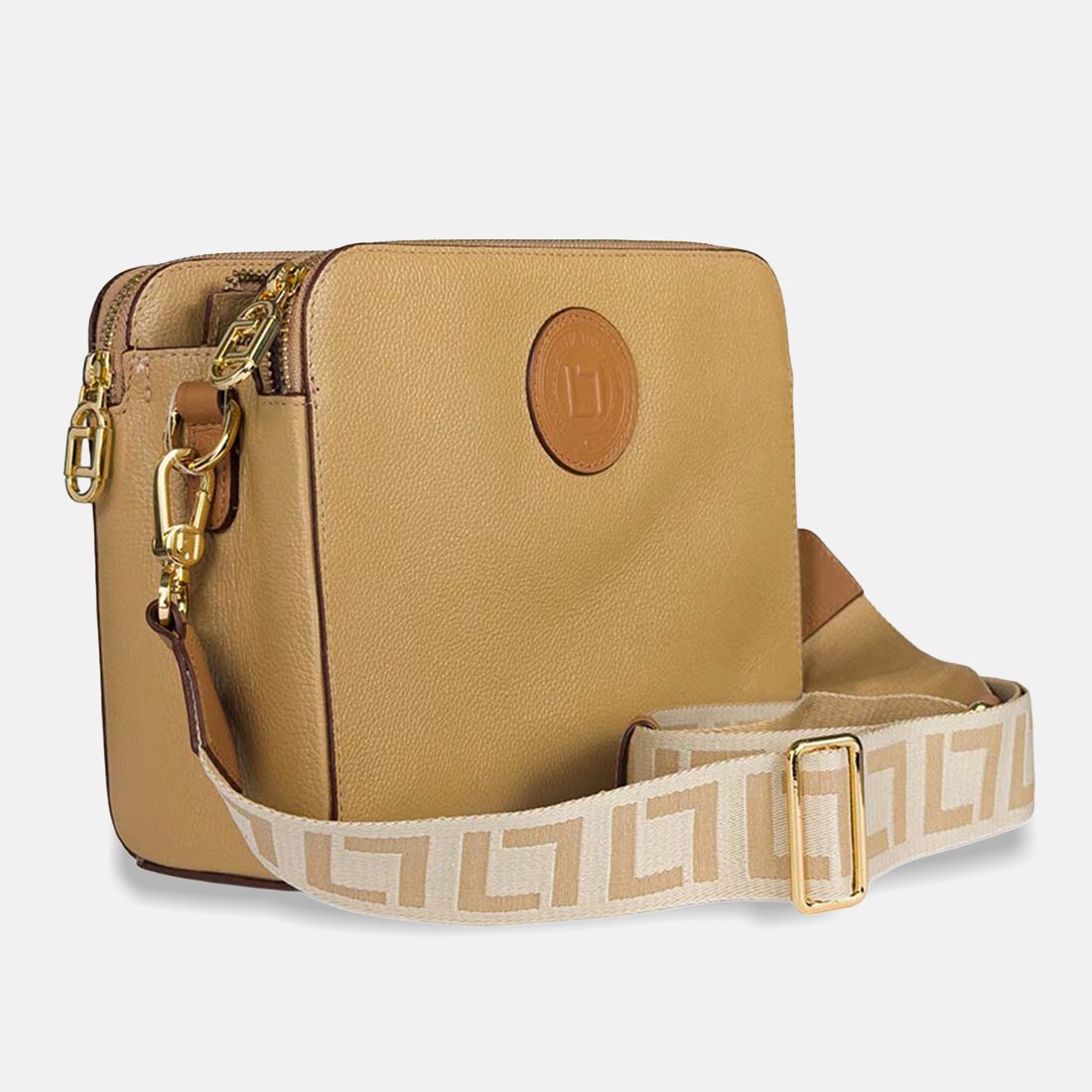 17 bolsa luz da lua bella tiracolo media 10006111 bege unico