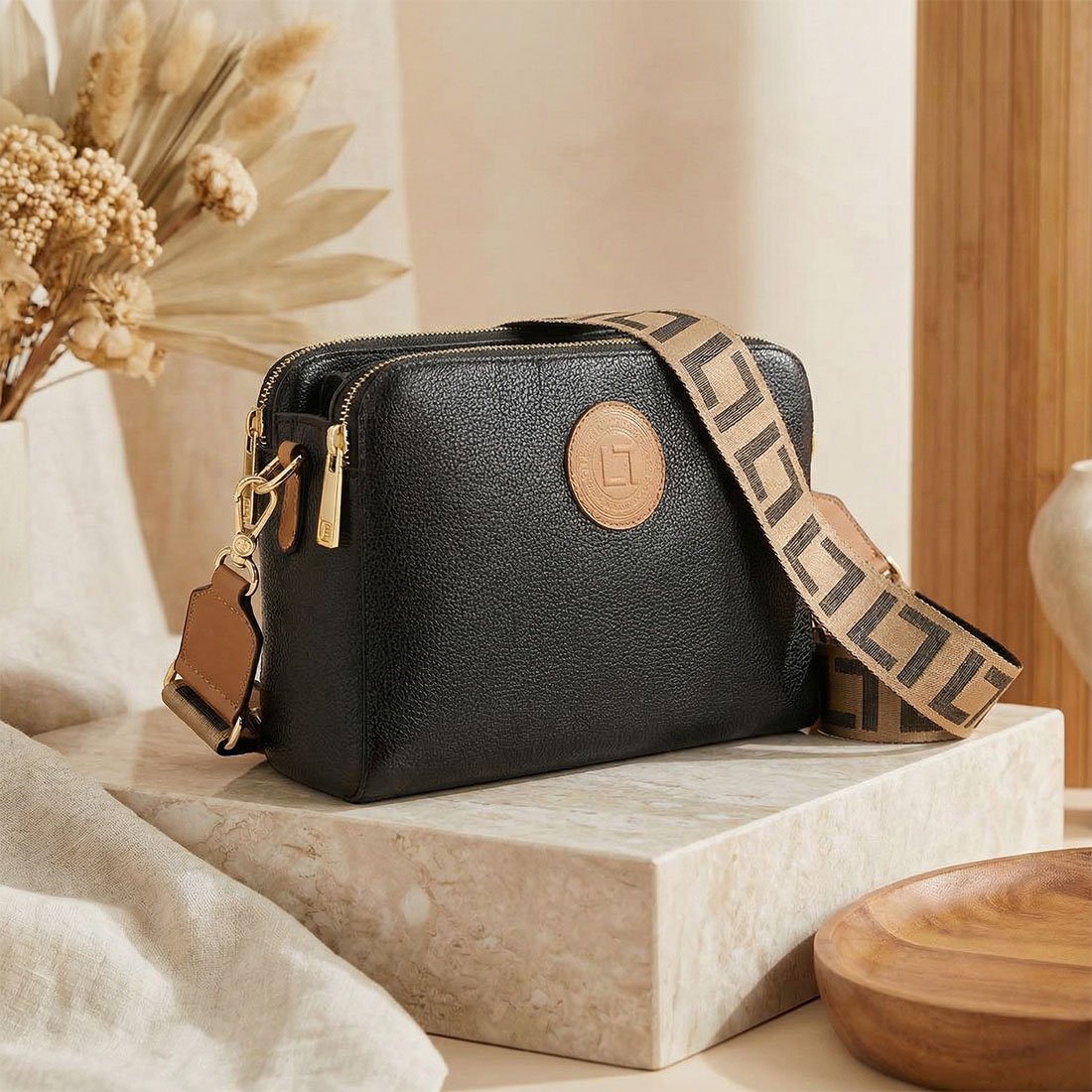 59 bolsa luz da lua bella tiracolo media 10006111 bege unico