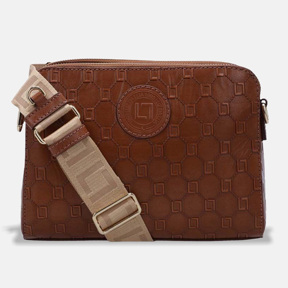 60 bolsa luz da lua bella tiracolo media 10006111 bege unico