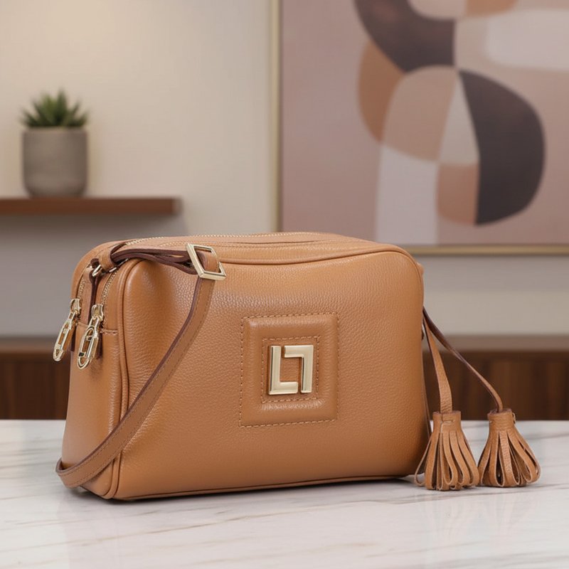Bolsa Luz da Lua Tiracolo Média New Ridge Caramelo - 10005324