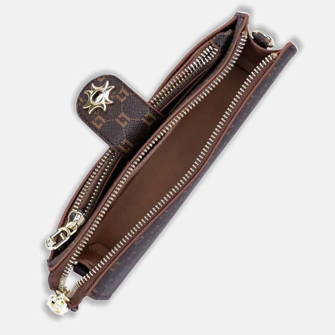 05 bolsa luz da lua mini bag pequena monograma mocca 42000005