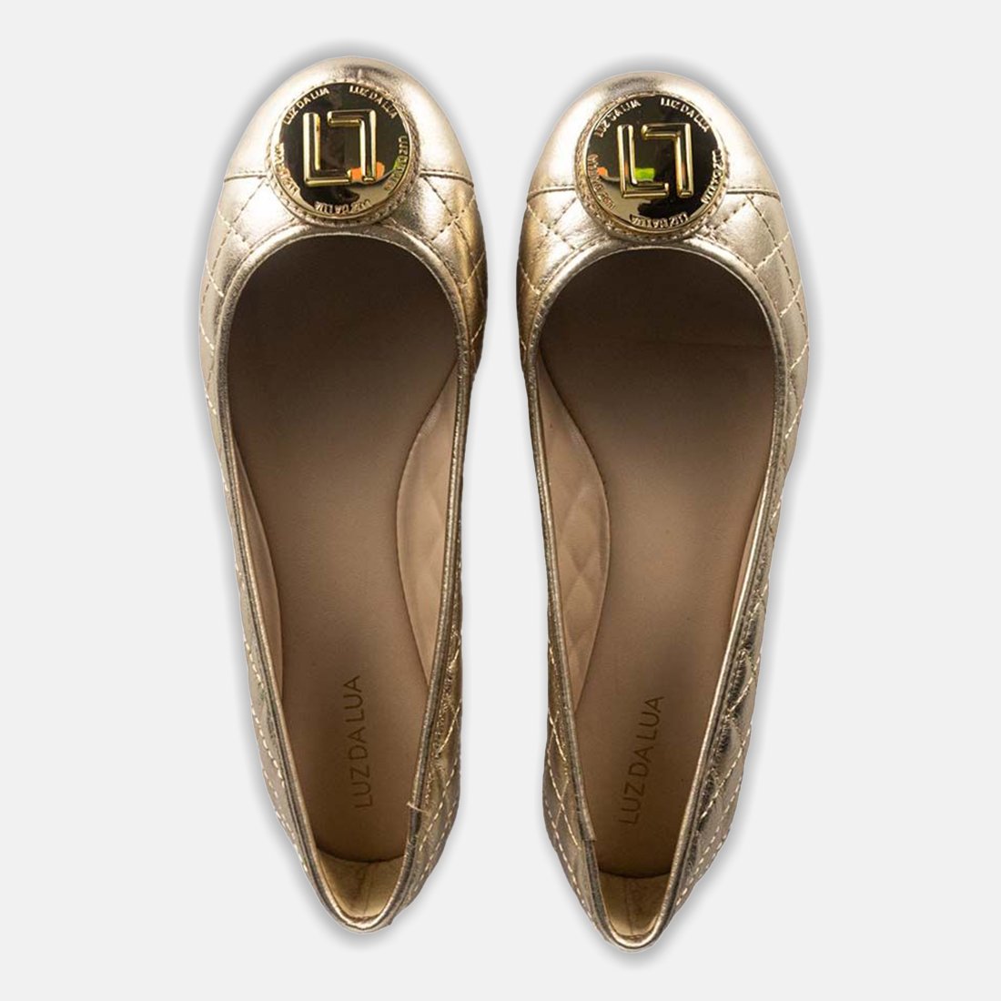 12 sapatilha luz da lua matelasse detalhe metal 53270400