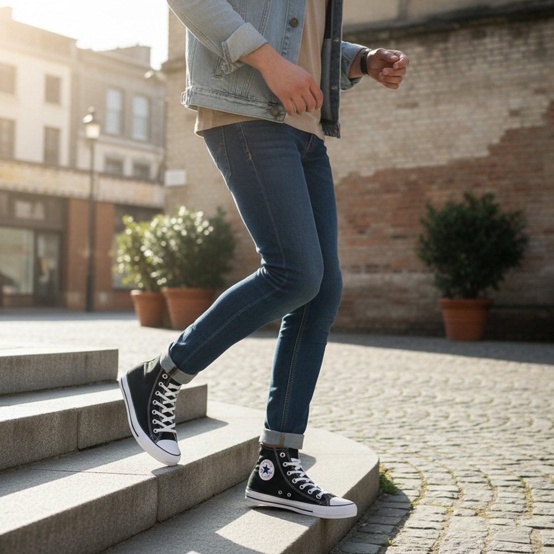 15 tenis converse chuck taylor all star cano alto