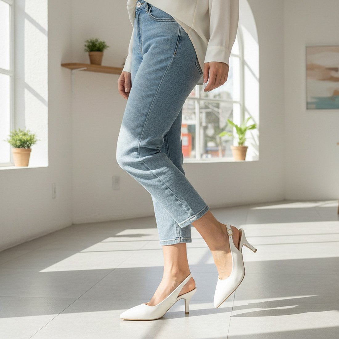 12 sapato scarpin vizzano bico fino slingback salto medio