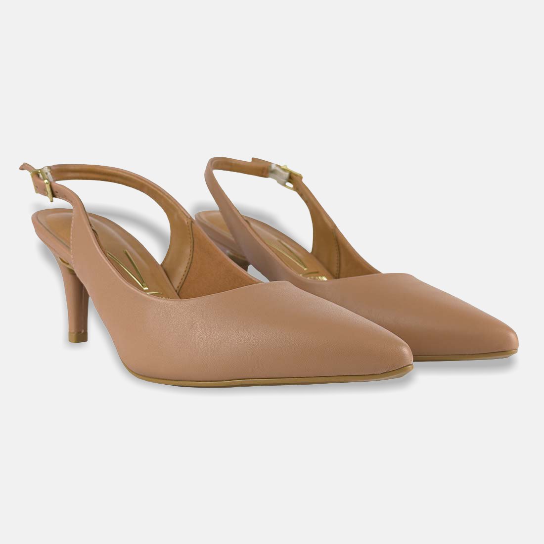 20 sapato scarpin vizzano bico fino slingback salto medio