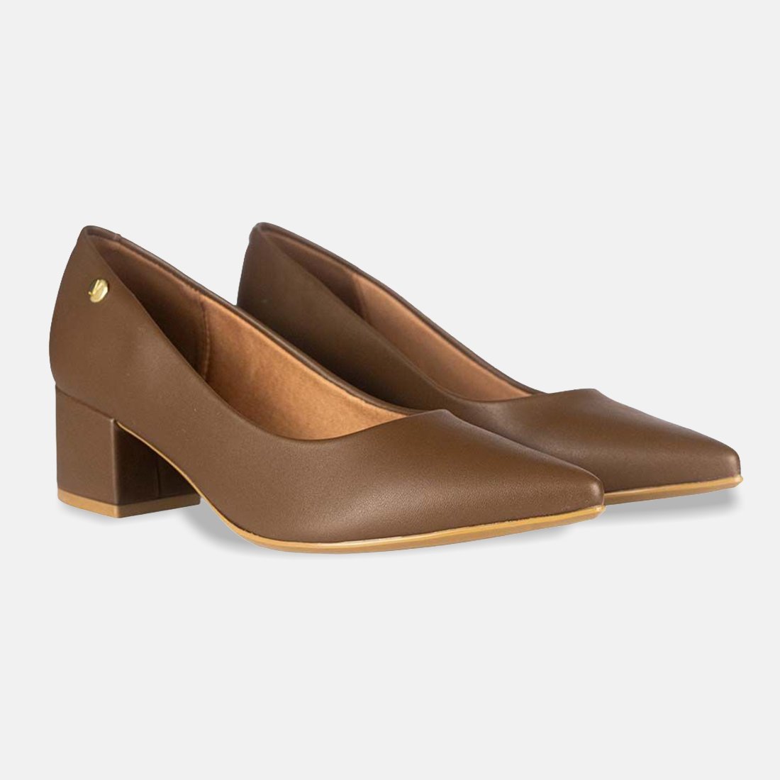 27 sapato scarpin vizzano pelica bico fino salto bloco 1220 315 7286