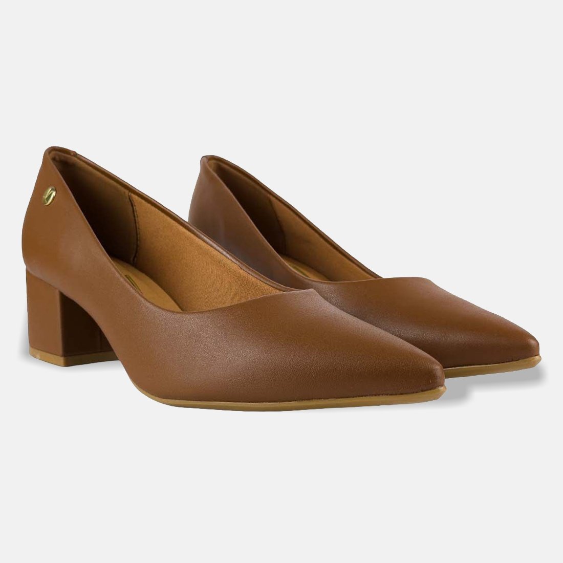 41 sapato scarpin vizzano pelica bico fino salto bloco 1220 315 7286