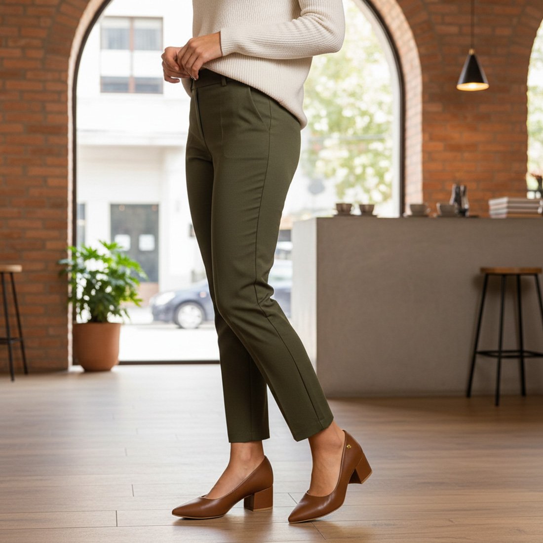 46 sapato scarpin vizzano pelica bico fino salto bloco 1220 315 7286