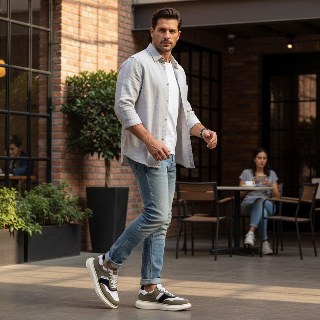 06 tenis ferracini sneaker miami impulse cinza 37