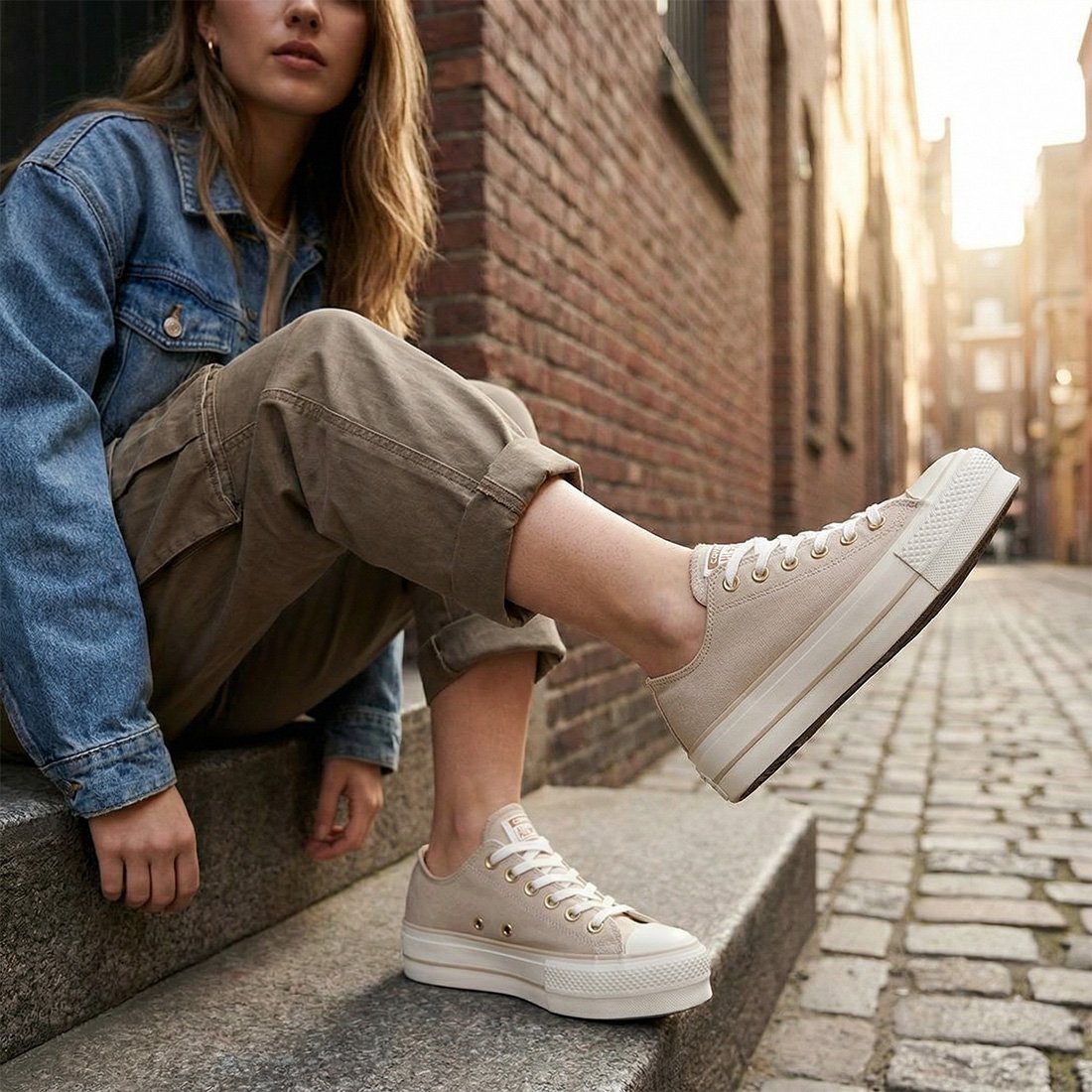 29 tenis converse all star chuck taylor lift plataforma baixo