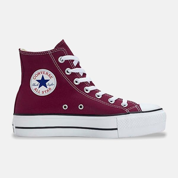 Tênis Converse All Star Chuck Lift Canvas Alto Bordo / Branco