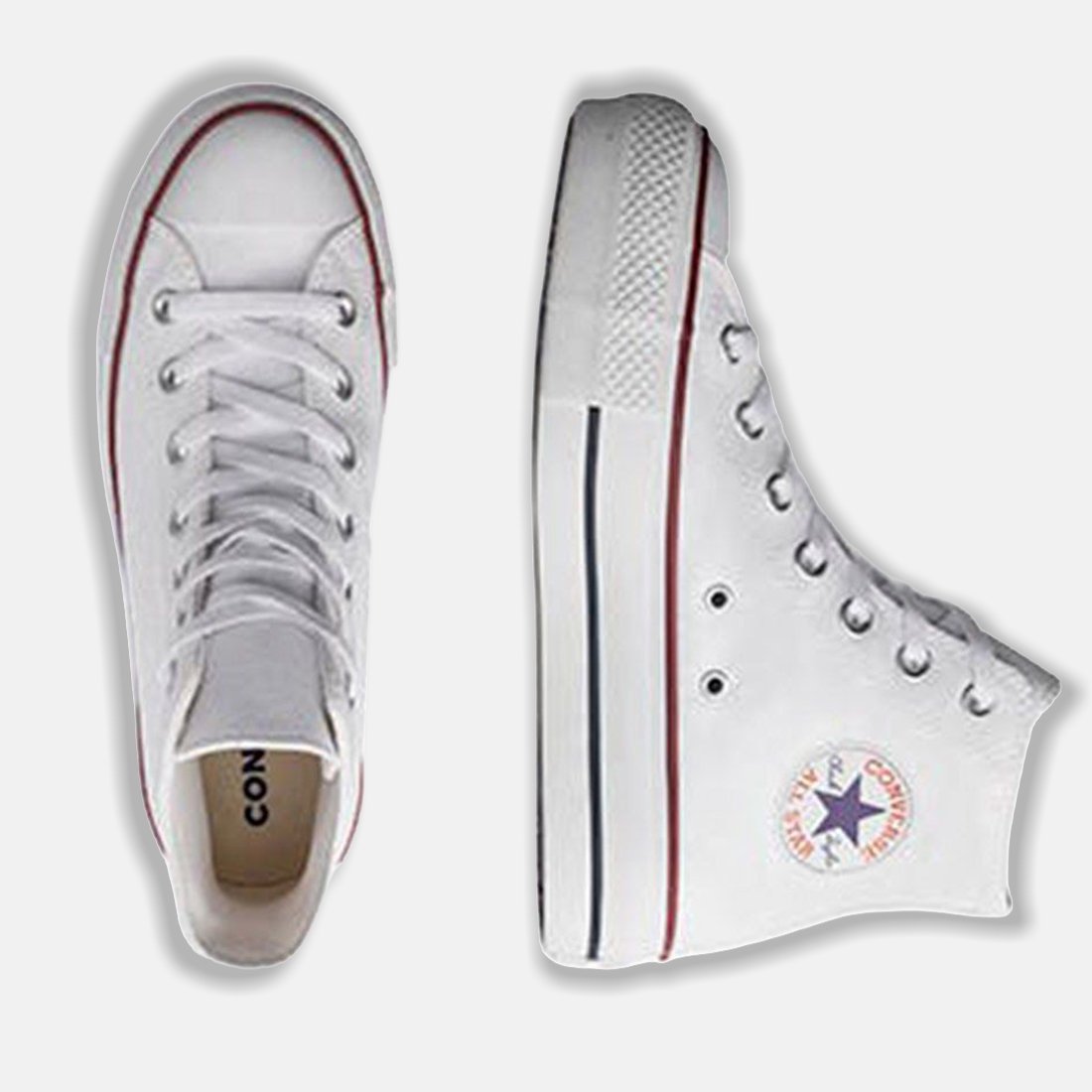 12 tenis converse all star chuck lift canvas alto ct04940004