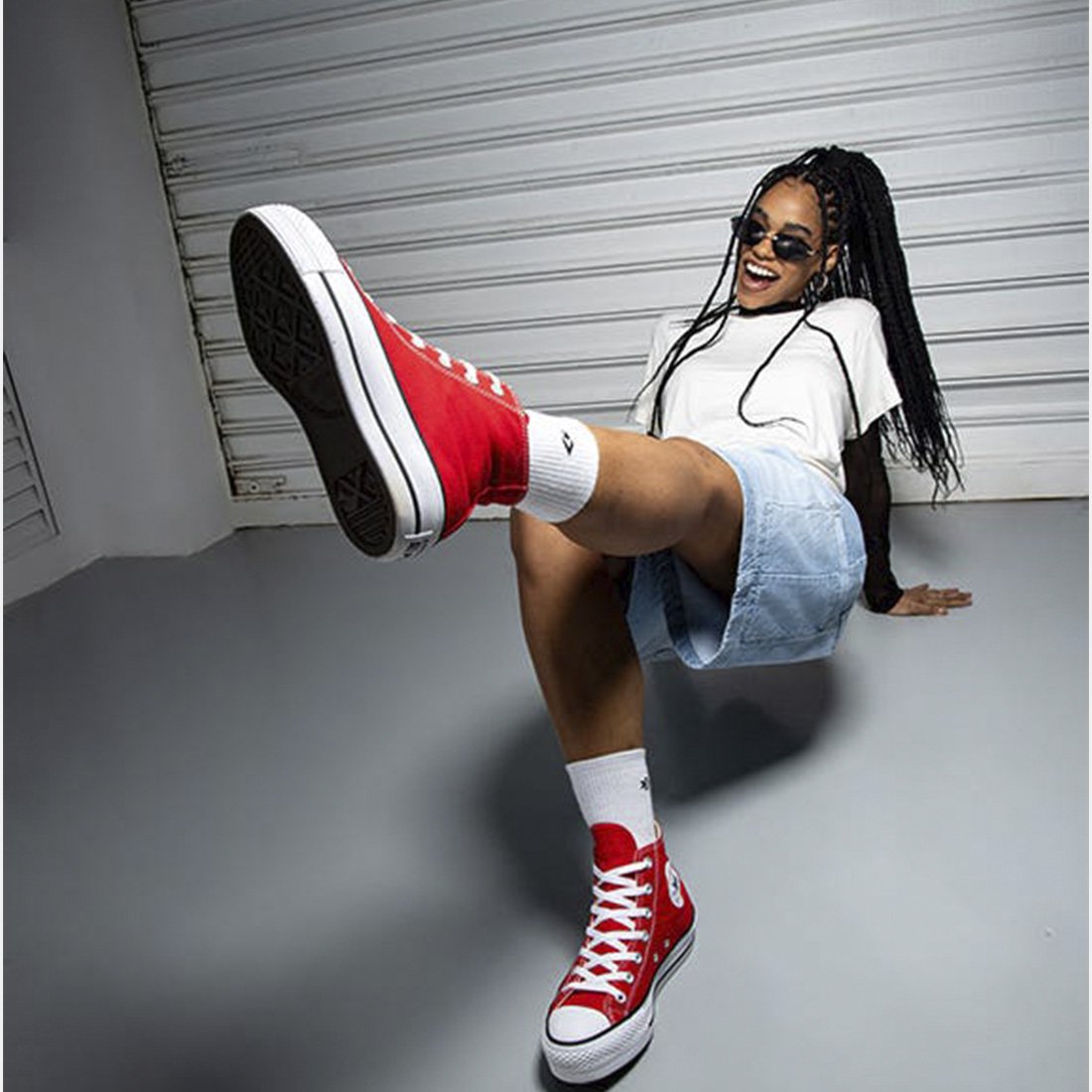 28 tenis converse all star chuck lift canvas alto ct04940004