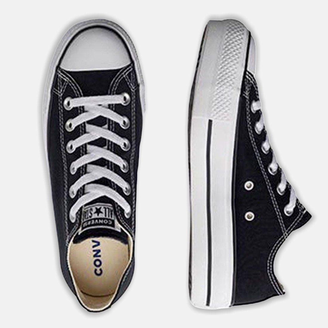 19 tenis converse all star chuck lift canvas baixo ct04950004