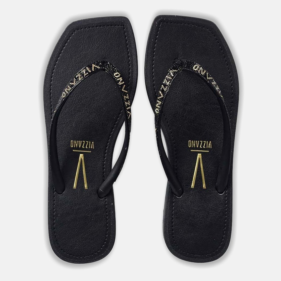 15 chinelo vizzano rasteiro tira fina metalizado 6531 105 30158