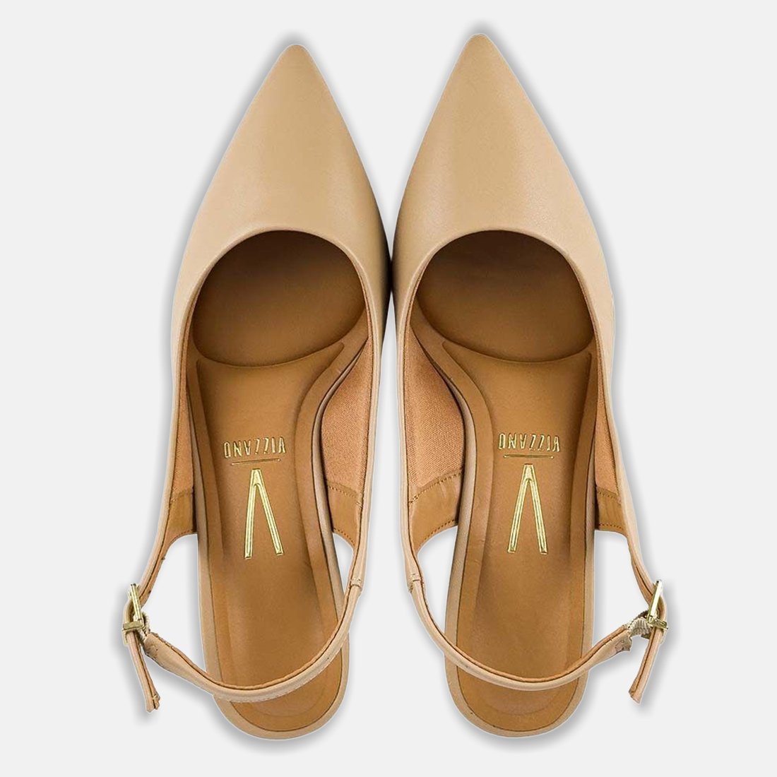 12 sapato scarpin vizzano slingback salto fino pelica