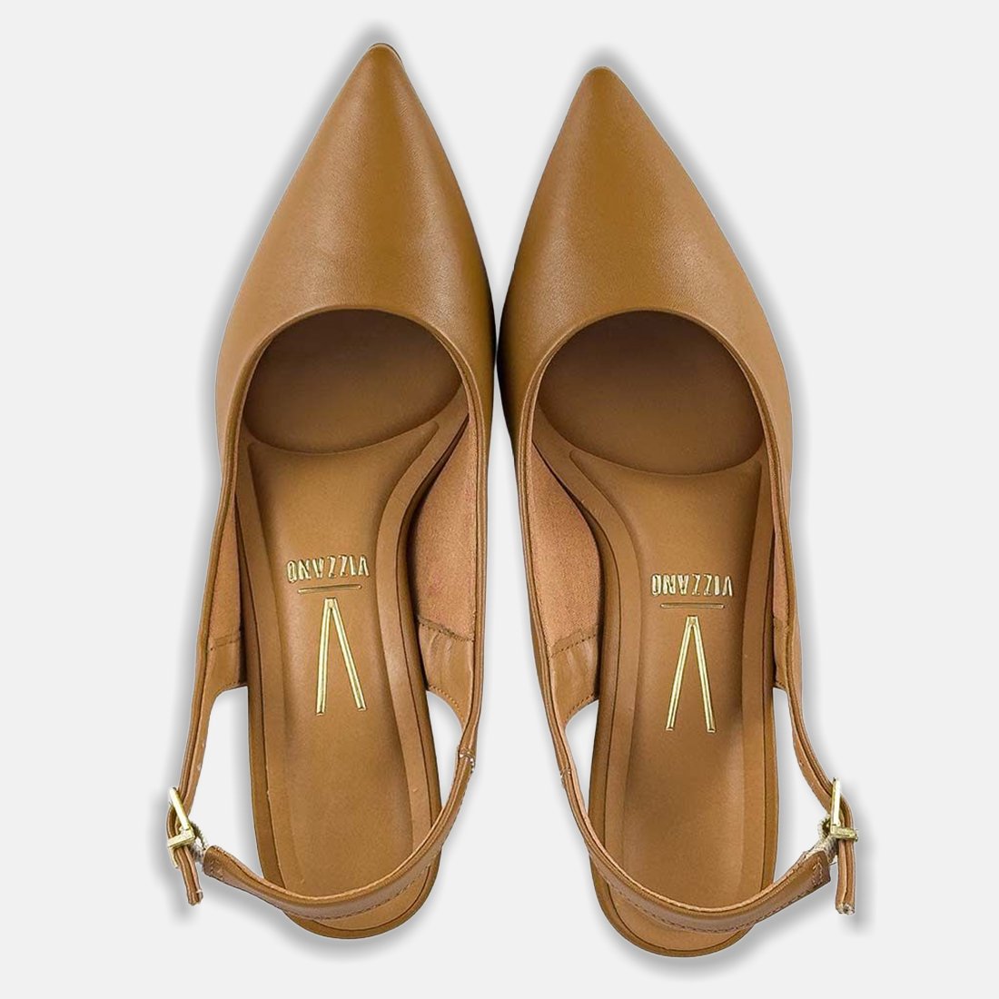19 sapato scarpin vizzano slingback salto fino pelica