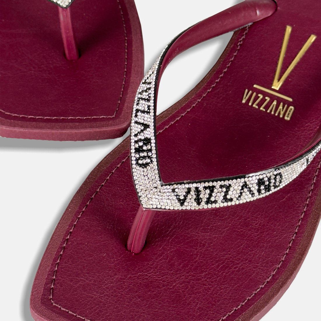 15 chinelo vizzano rasteiro tira fina metalizado 6531 105 30158 branco 39